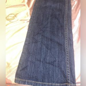 Dark blue jeans low rise boot cut